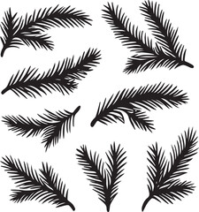 Tannenzweige clean silhouette vector illustration © Silhouette Vector