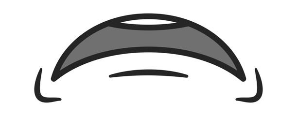 Scared mouth cute facial expression