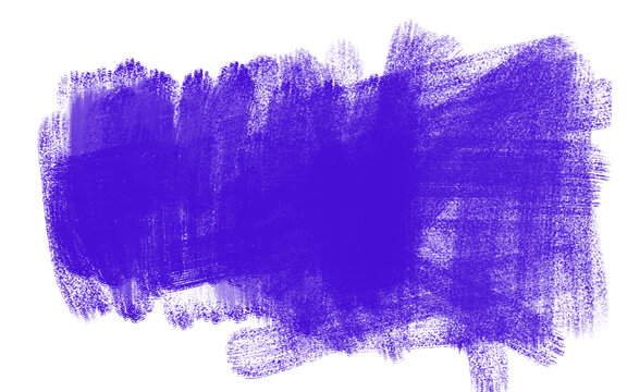 Abstract purple paint brush stroke texture isolated on transparent background - Powered by Adobe