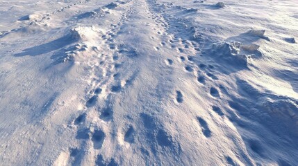 winter wonderland footprints in the snow 2026