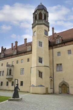 Martin Luther house, Inner courtyard, Luther City Wittenberg, Saxony Anhalt, Germany