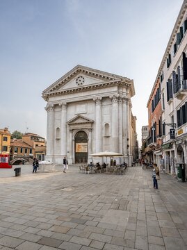 Leonardo da Vinci Museum in Campo San Rocco square, Scoletta di San Rocco, Venice, Veneto, Italy