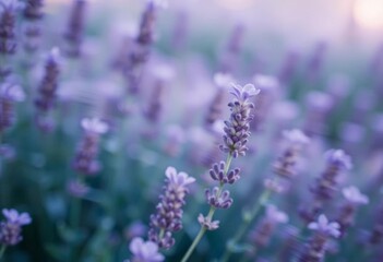 Fototapeta premium Soft lavender bokeh, dreamy blurred motion streaks, peaceful, smooth