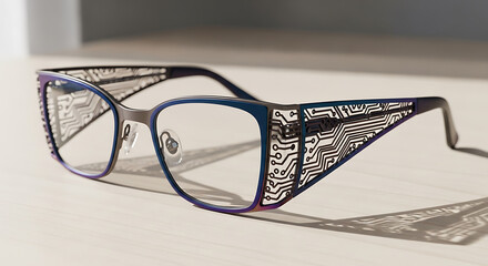 glasses on a white background