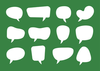 Hand drawn Speech Bubble Set Comic Chat Bubbles Collection