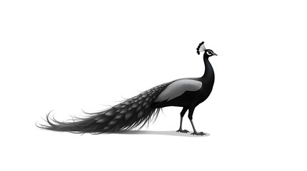 Fototapeta premium Majestic Peacock With Long Tail