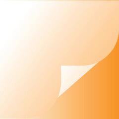 Orange Gradient Page Curl &ndash; Minimalist UI Element for Interactive Web Design