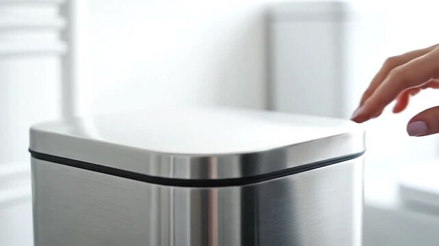 Quiet dust bin muffling each soft drop carefully