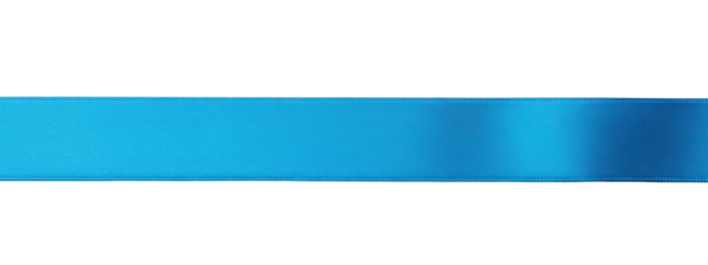 Two blue ribbons on a white background.