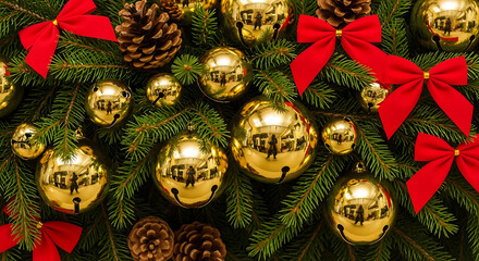 christmas decoration on a tree