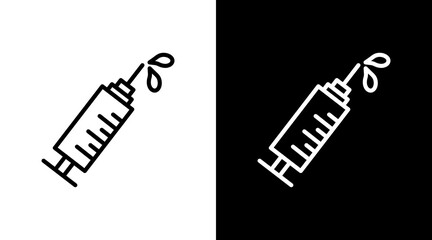 Obraz premium Injection White Icon Set Design
