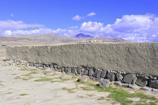 Ruins of the Urartian citadel of Cavustepe, Van, Turkey