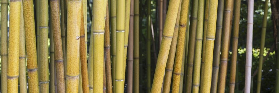 Rough yellow bamboo, Phyllostachys aureosulcata, Lake Constance region, Baden-W&uuml;rttemberg, Germany