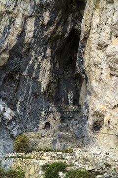 Mariengrotte devotional site, near the Falkenstein castle ruins, near Pfronten, Ostallg&auml;u, Allg&auml;u, Bavaria, Germany