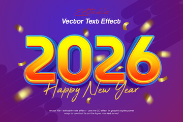 2026 3d style number with vector text effect