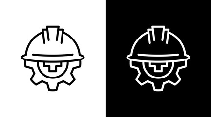 Workplace Safety  White Icon Set Design