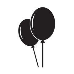  Party balloon decoration balloon vector icon.