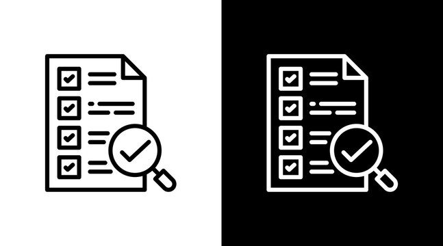 Compliance  White Icon Set Design
