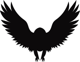 black eagle silhouette vector file