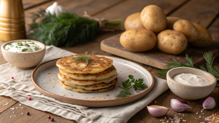 Authentic Kartupelu Pankukas Potato Pancakes
