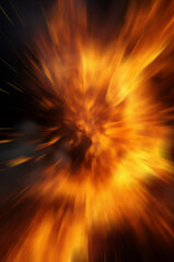 explosion of fire