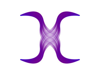 Pastel Intersecting Fiber Structure