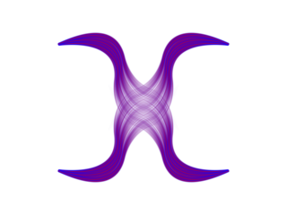 Pastel Intersecting Fiber Structure