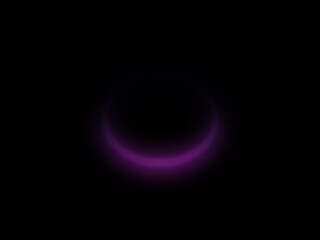 Subtle Neon Purple Crescent on Black