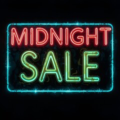 Black Friday sale glowing neon sign 
