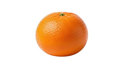 A vibrant and juicy orange isolated on transparent background, showcasing its textured peel and refreshing color, perfect for healthy eating and vibrant fruit displays