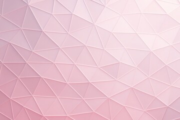 Obraz premium Minimal Soft Pink Lowpoly Geometric Faceted Surface with Smooth Gradient Texture