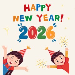 Welcoming Joyful New Year 2026