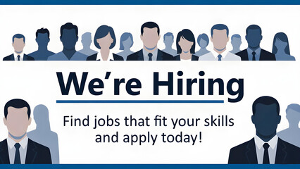 business people icons for hiring 