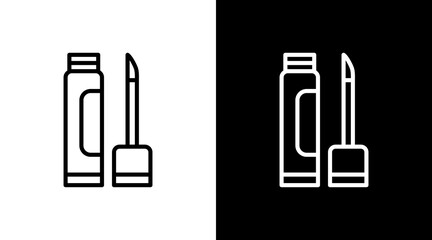 Concealer  White Icon Set Design