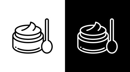 Body Scrub  White Icon Set Design