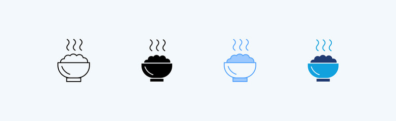 Food Multiple Icon Illustration Vector