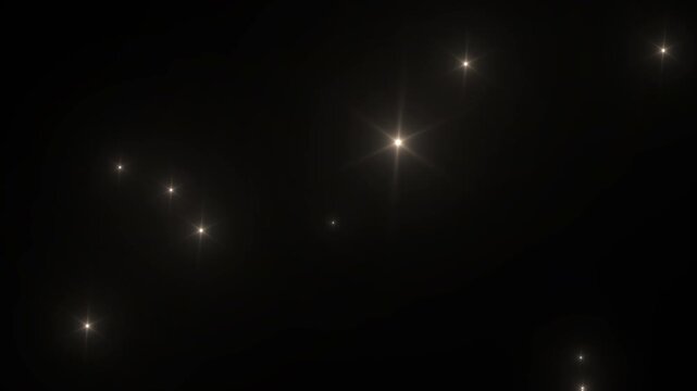 falling holiday star light particles backdrop