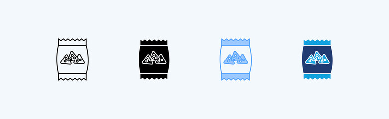Snack Multiple Icon Illustration Vector
