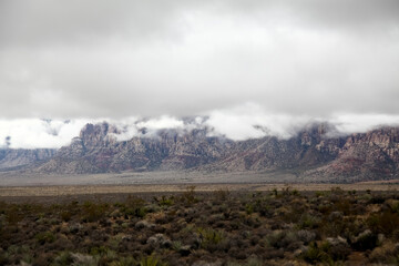 View of landscape red rock canyon national park at nevada,USA.