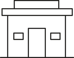 Architectural Simplicity: Minimalist depiction of a modern structure, showcasing clean lines and geometric design. A testament to functional beauty and structural precision