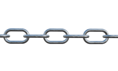 Ultra-Detailed Metal Chain PNG Photo – Strong Steel Chain Link Texture, High-Quality Industrial Chain for Graphics, Transparent Background Chain Asset