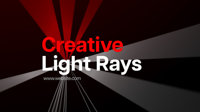 Typography Creative Light Rays 1