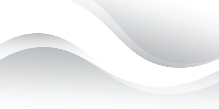 Vector gray line background curve element with white space for text and message design, overlapping layers, vector