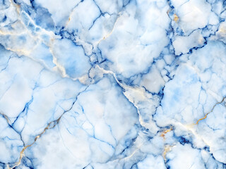 Obraz premium Abstract blue marble texture with veins isolated on white background