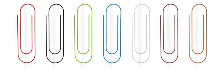 Abstract glowing neon lines ,Colorful 3d paperclip,3d illustration icon,paper clip,png