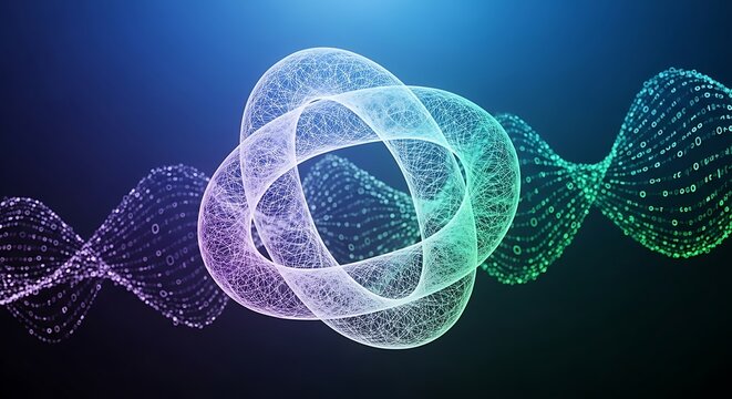 Modern abstract glowing network design for technology and science concepts