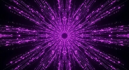 Stunning purple circuit board design radiating energy and modern technology vibes