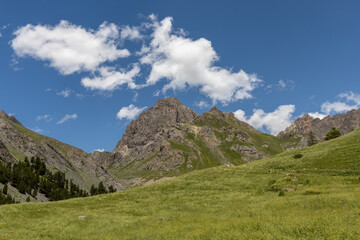 Fototapeta premium Alpine landscape in the Massif des Cerces in Hautes Alpes, France
