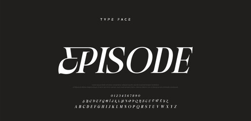 Elegant logo modern luxury alphabet font.  Typography elegant style alphabet fonts for beauty shop, decoration, business, boutique, fashion, brand, wedding, vintage design. vector illustration