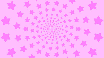 Magenta Star Shapes Concentric Radial Pattern Background